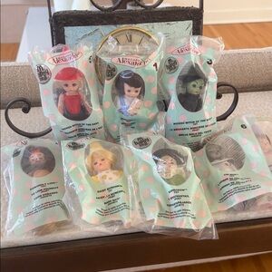 Madame Alexander Mini Dolls Set in Mint Packaging with Pink Accents